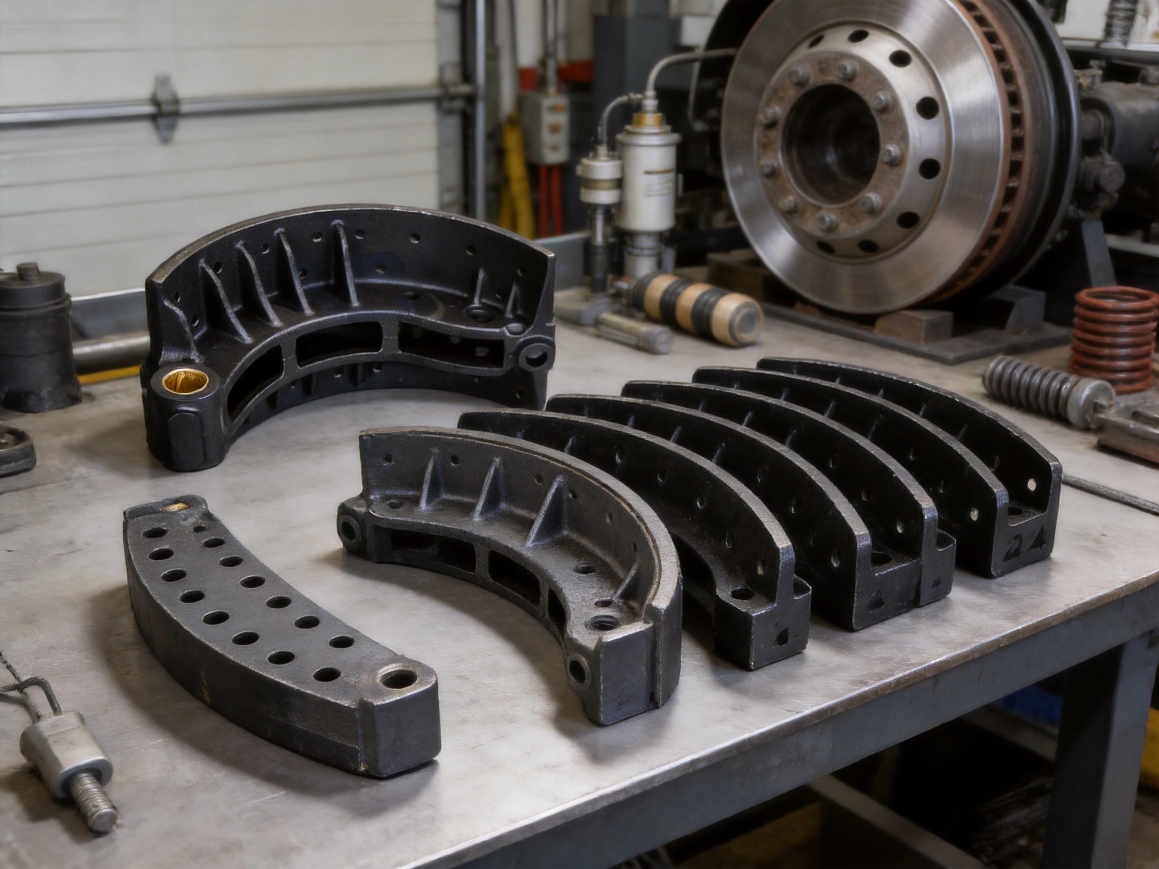 Heavy-Duty Casted Brake Shoes for Reliable HINO Air Brake Service