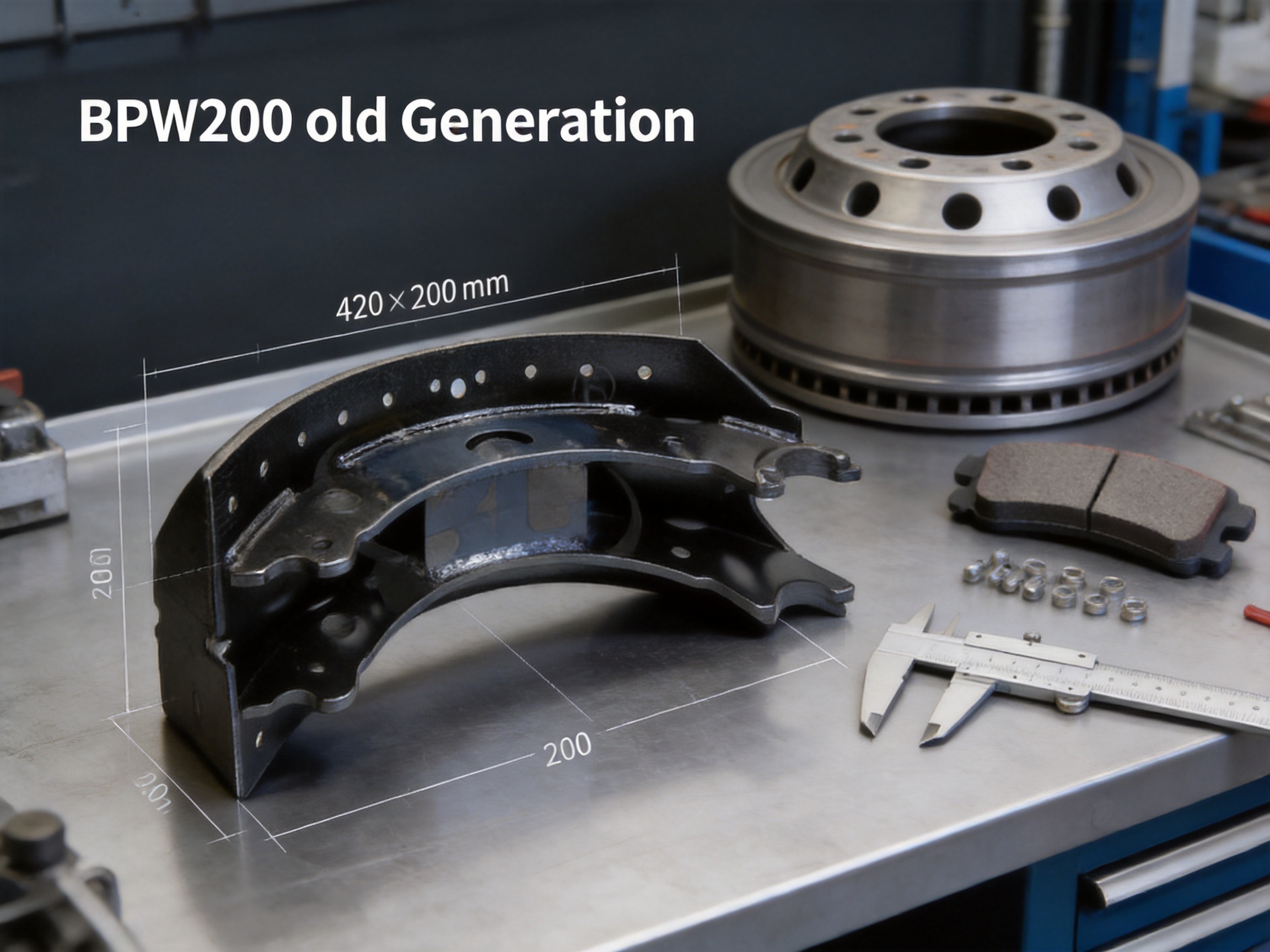 BPW200 Old Generation Brake Shoe: Reliable Heavy-Duty Braking for Commercial Vehicles