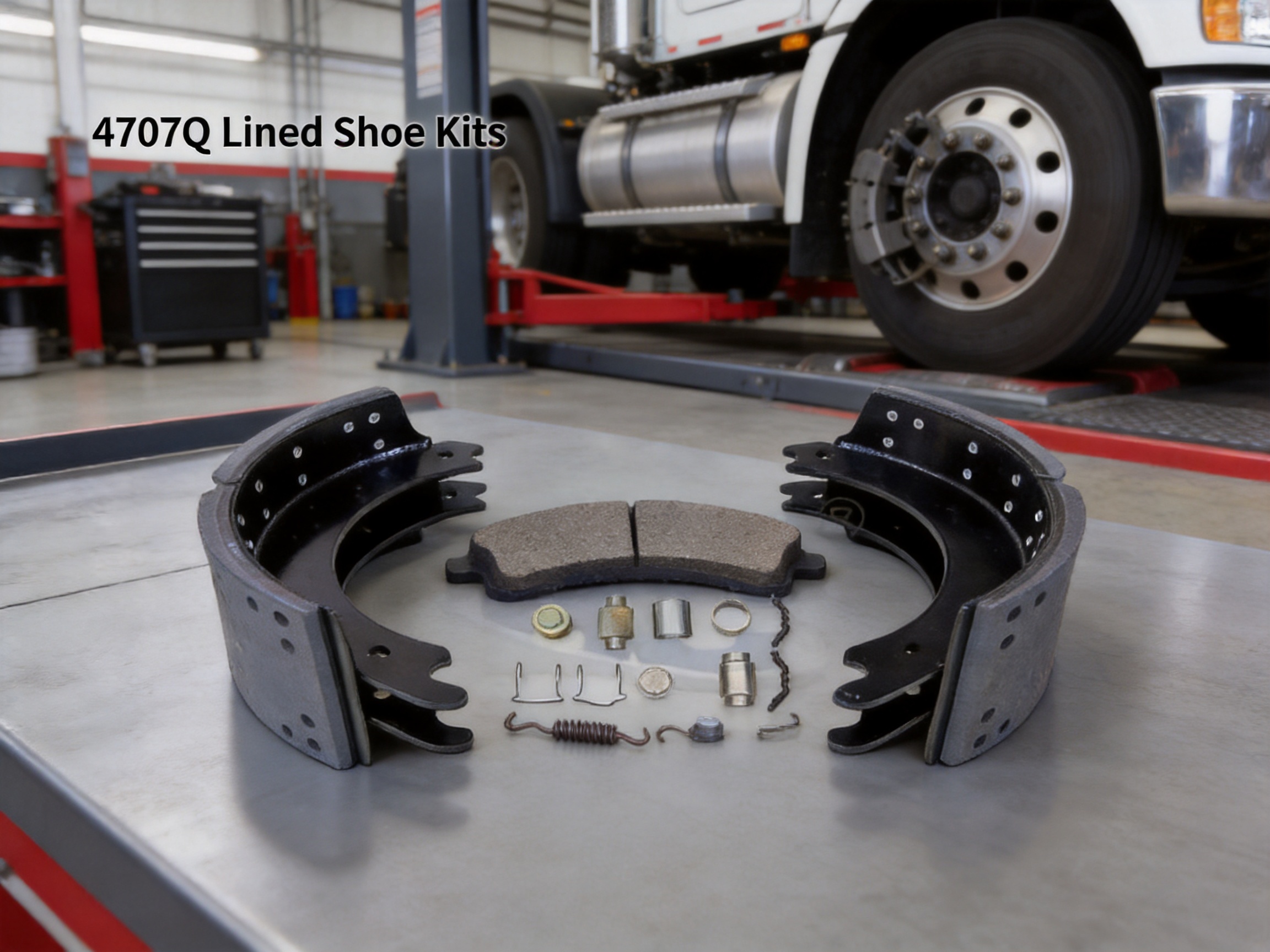 4707Q Brake Shoe Repair Kit: Heavy-Duty Performance, Practical Repairability, and Reliable Lined Brake Service